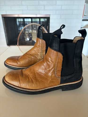 Maison Margiela Two tone chelsea boots size 44
