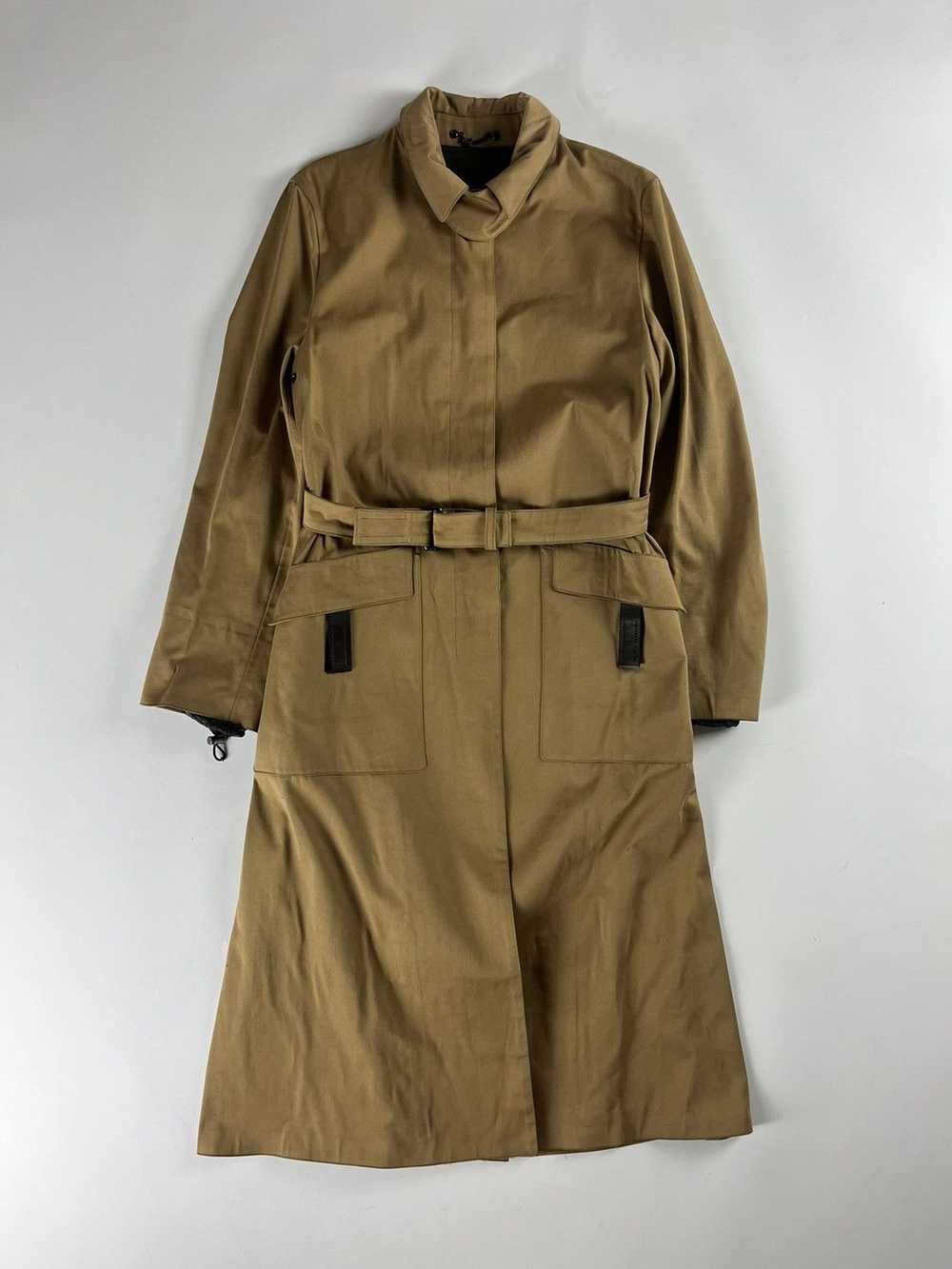 Prada Prada Belted Camel Strapped Coat FW 1999 - image 1