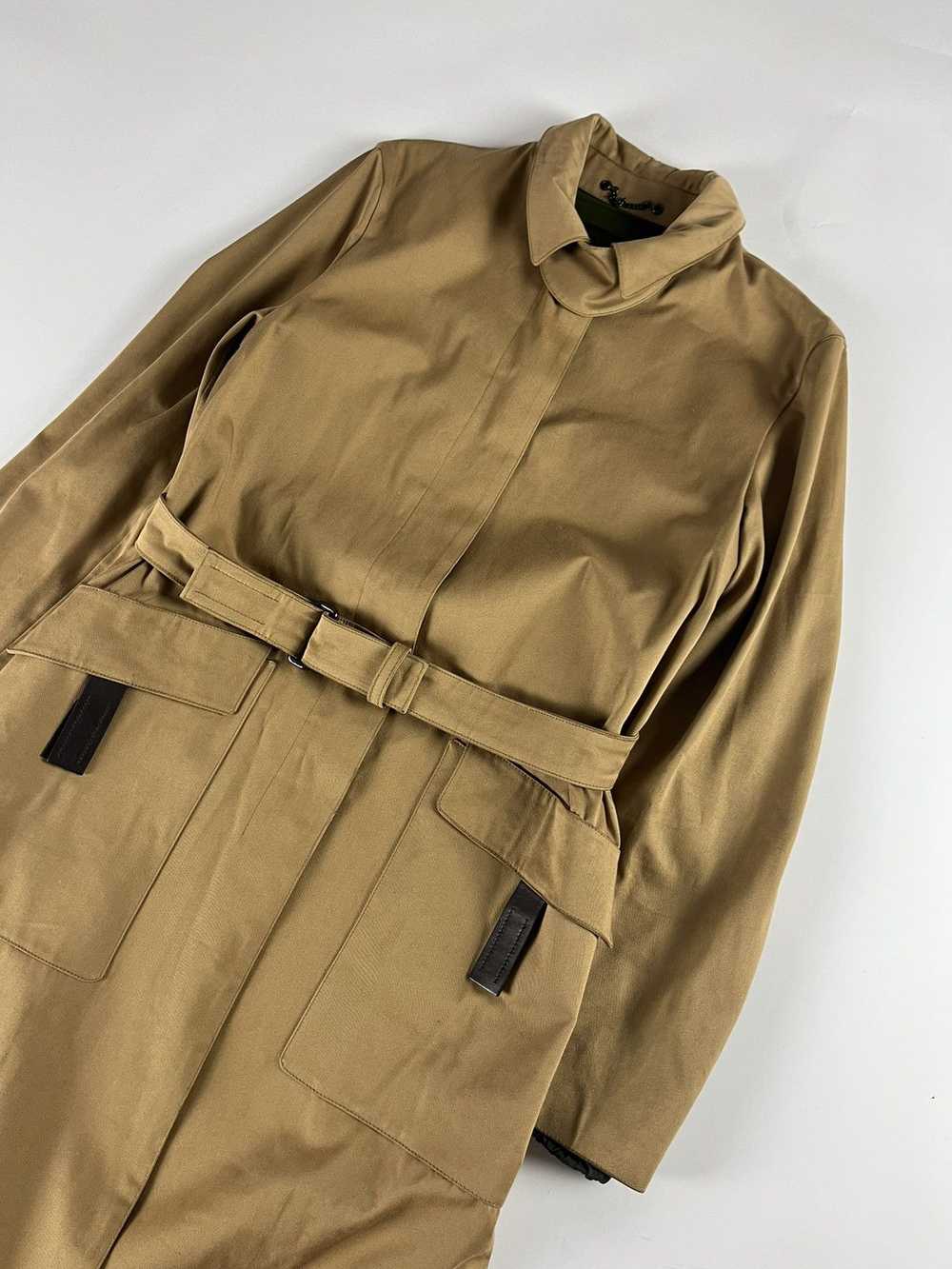 Prada Prada Belted Camel Strapped Coat FW 1999 - image 3