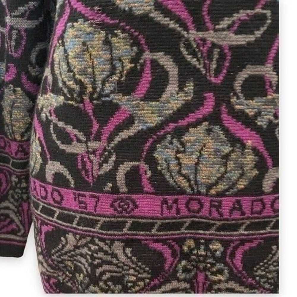 Morado Collection Womens Black Purple Sweater Cre… - image 4