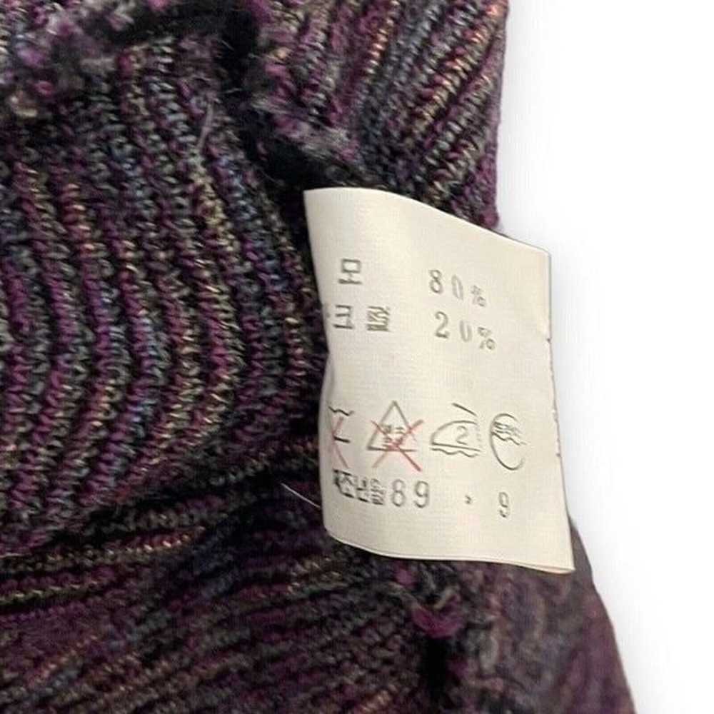 Morado Collection Womens Black Purple Sweater Cre… - image 8