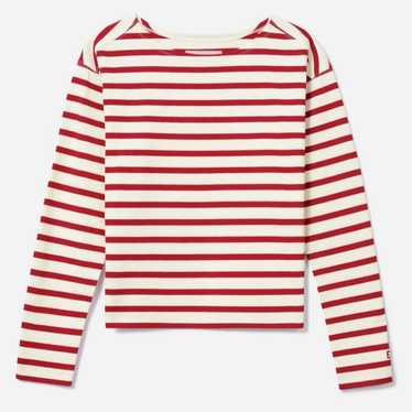 EVERLANE Modern Breton T-Shirt - Red&White - XS