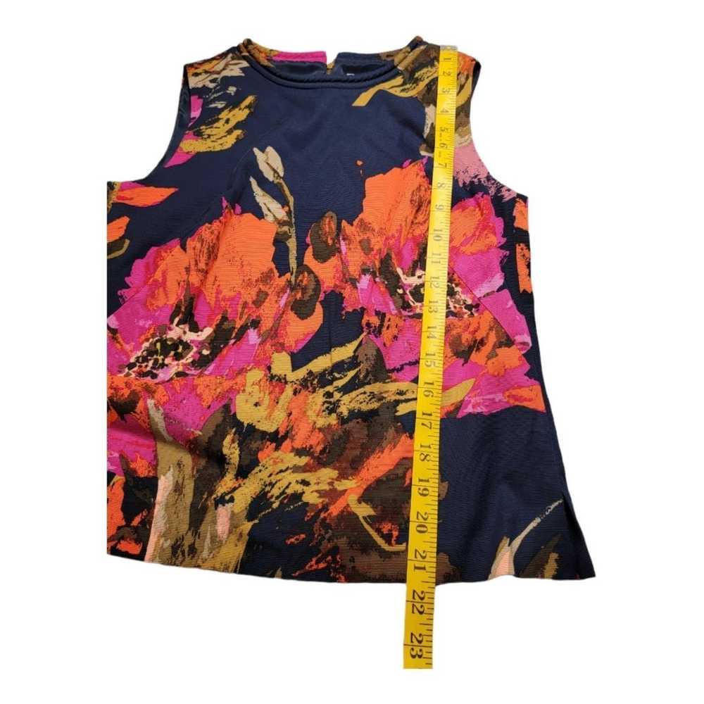 Trina Turk Floral Top Sleeveless Size Small Multi… - image 4