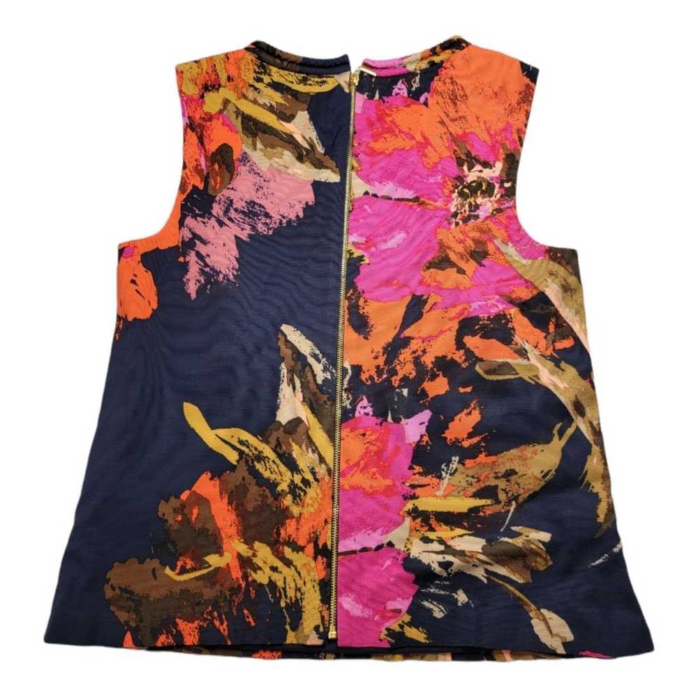 Trina Turk Floral Top Sleeveless Size Small Multi… - image 7