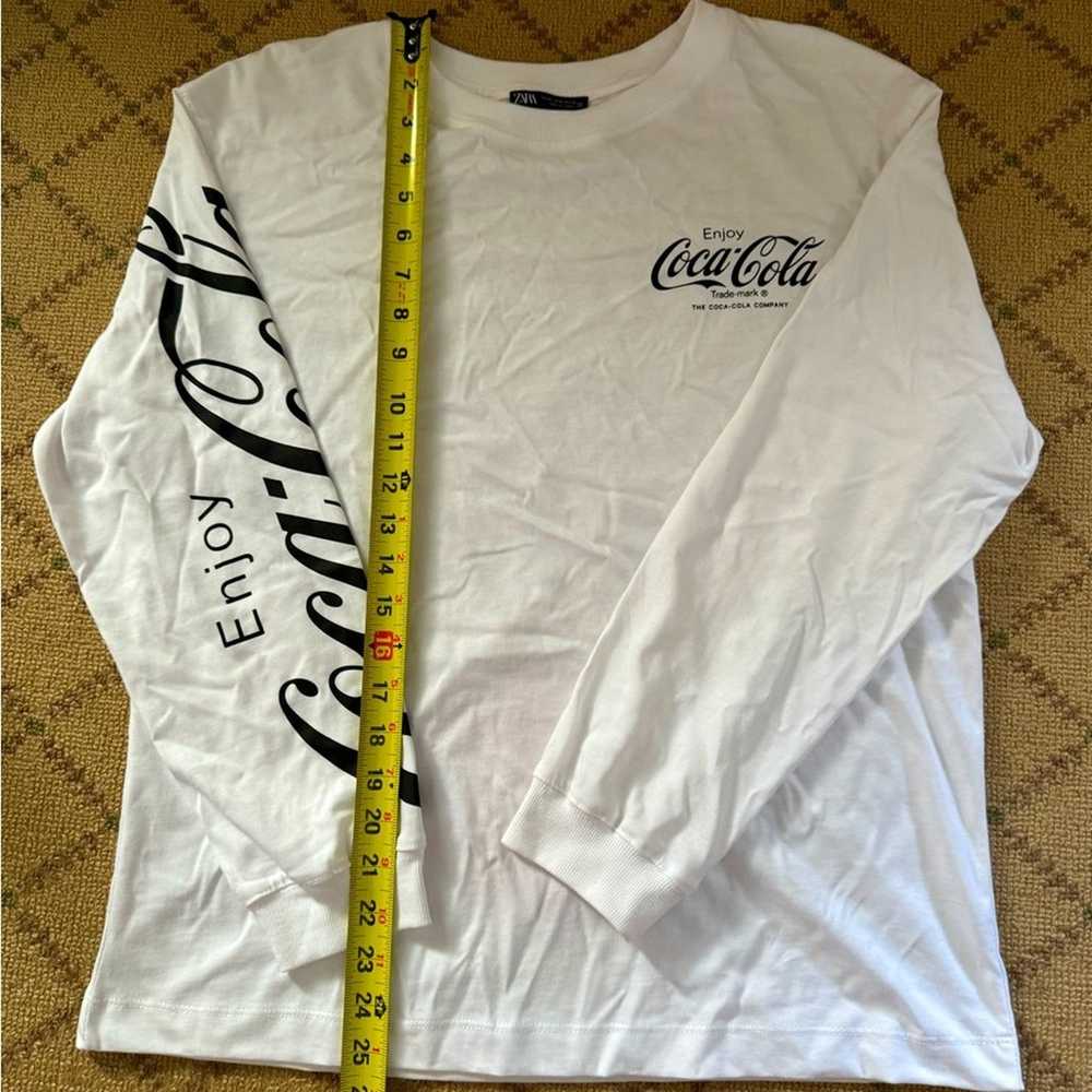 Zara and Coca-Cola collaboration long sleeve whit… - image 7
