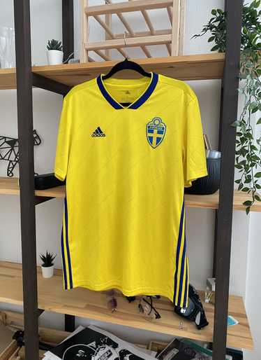 Adidas × Soccer Jersey × Sportswear VTG Sweden Adi