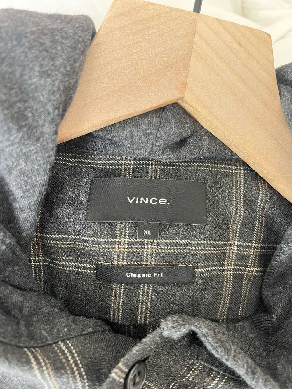 Vince Vince Checkered Dark Grey Hoodie/Overshirt … - image 8