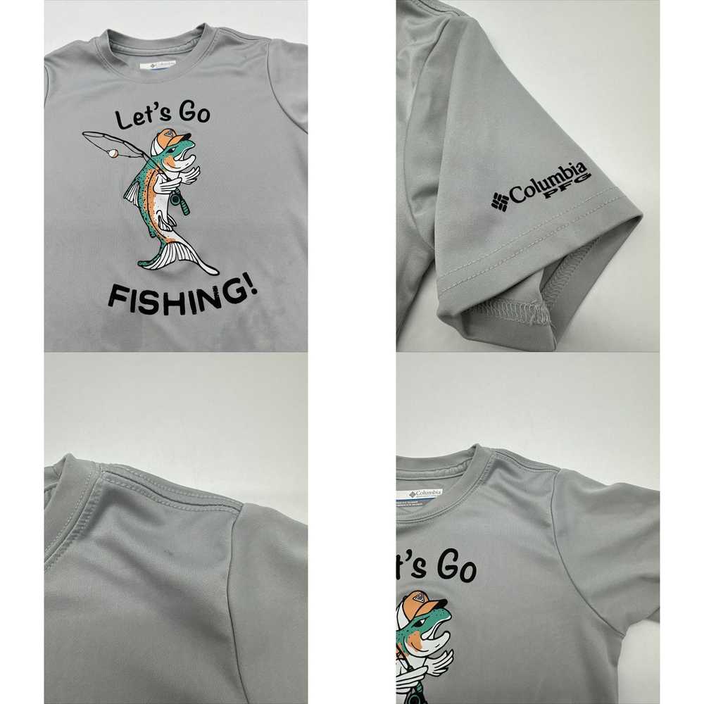 Vintage Let’s Go Fishing T-Shirt Youth Boy Small … - image 4