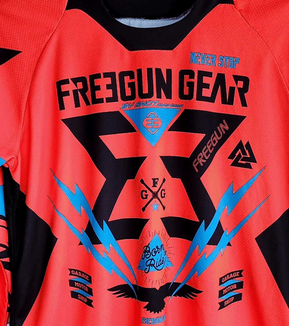 Streetwear FREEGUN Motocross Jersey Shirt - image 5
