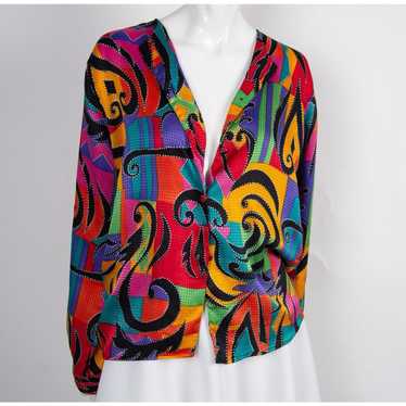 Pierre Cardin VTG Pierre Cardin bright abstract p… - image 1