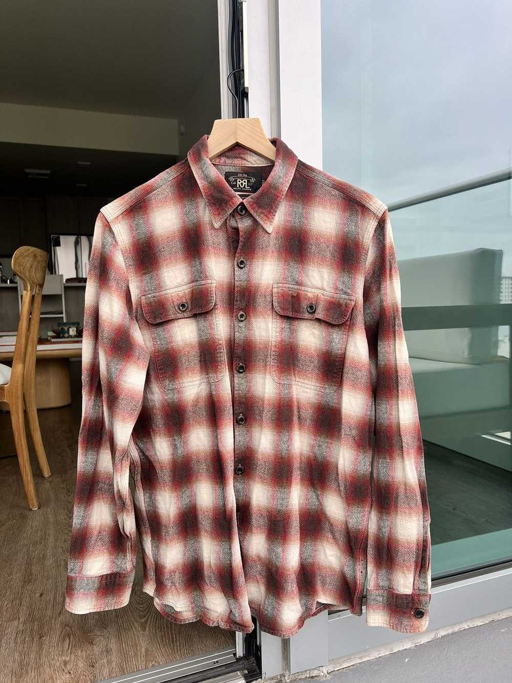 RRL Ralph Lauren RRL Plaid Button-Up Shirt Size L - image 1