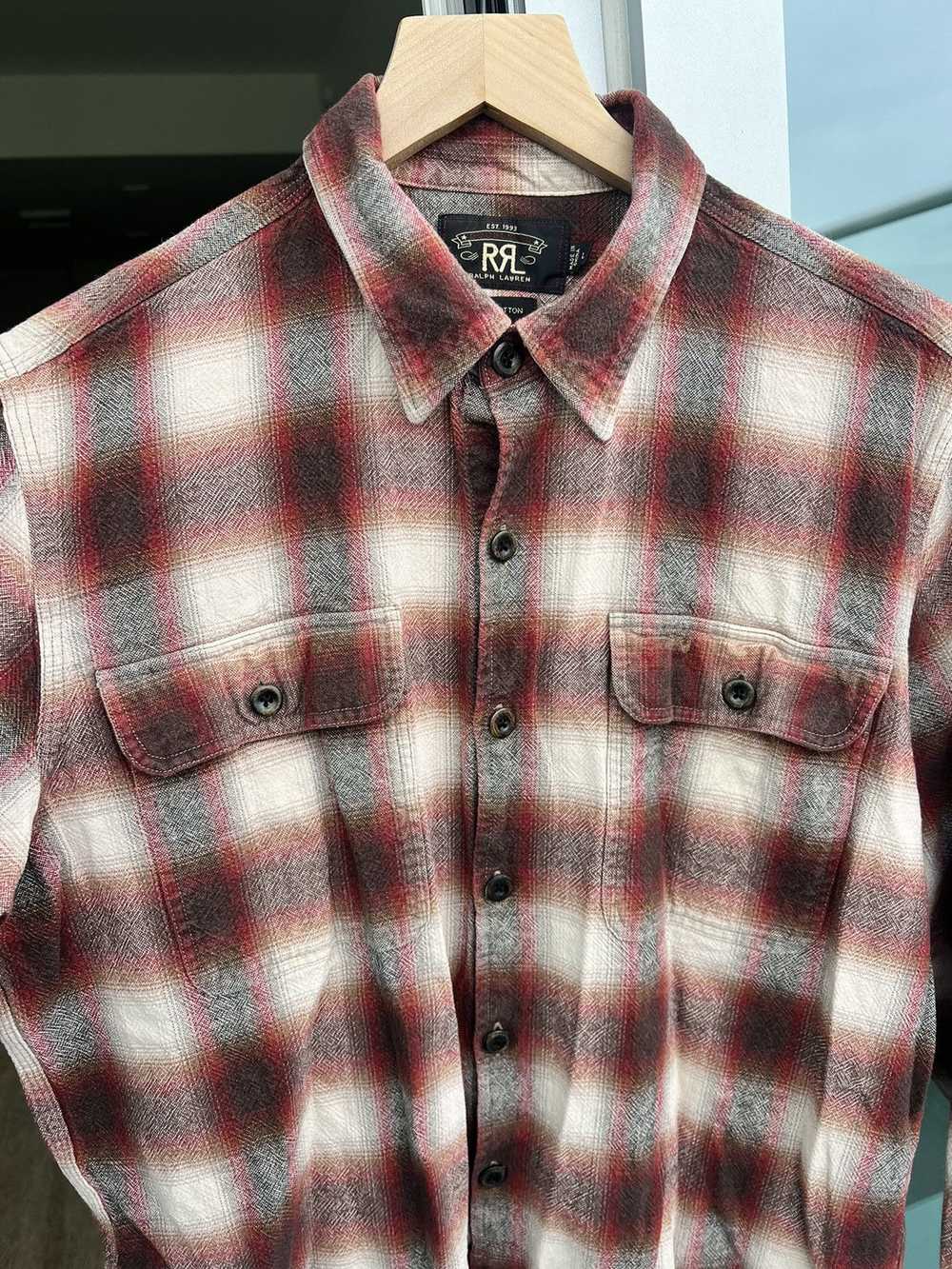 RRL Ralph Lauren RRL Plaid Button-Up Shirt Size L - image 2