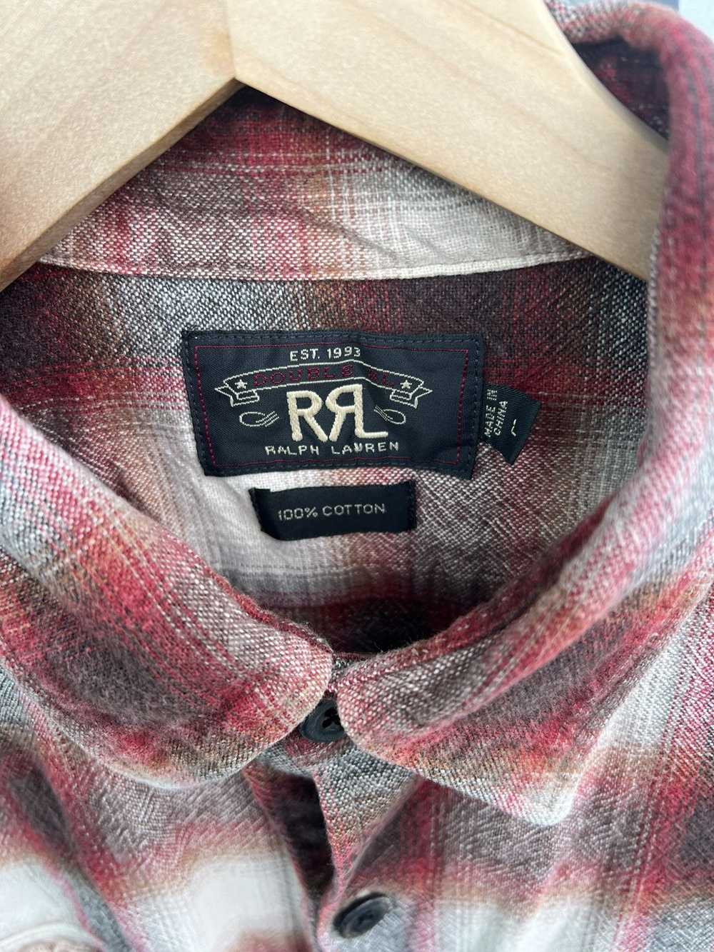 RRL Ralph Lauren RRL Plaid Button-Up Shirt Size L - image 3