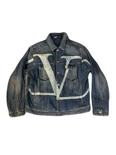 【valentino・ヴァレンティノ】 DENIM JACKET ジャケット VALENTINO ヴァレンティノ ゴールドメタルロゴ デニムジャケット