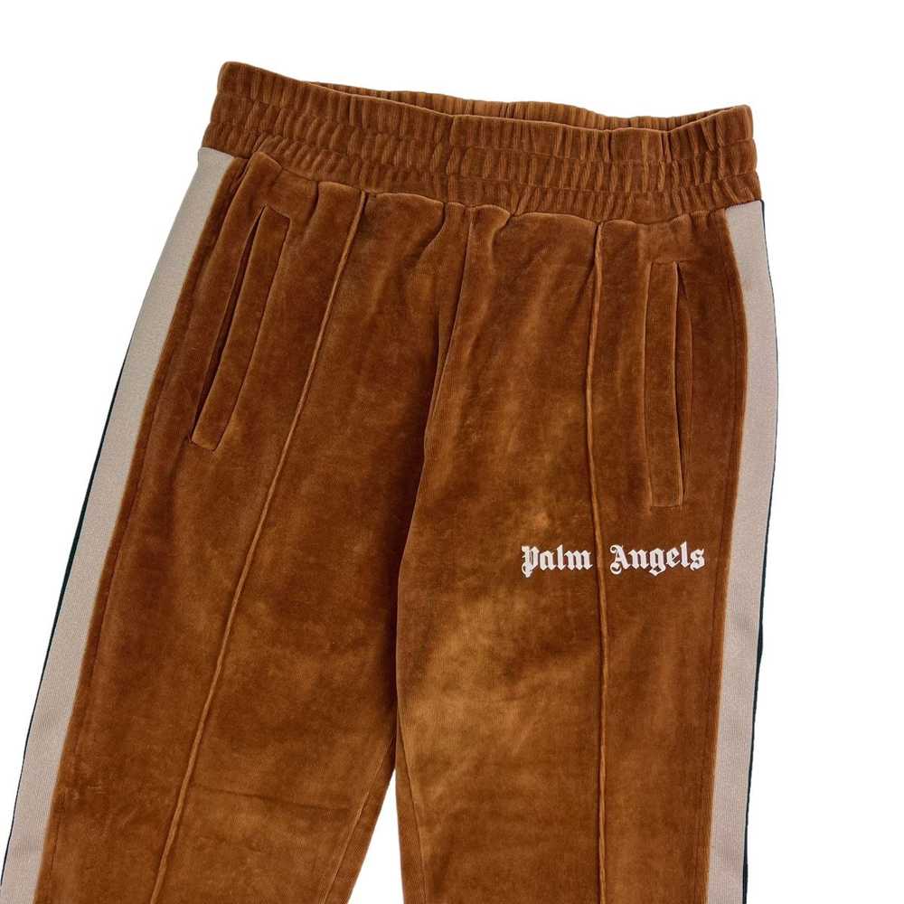 Palm Angels Palm Angels Brown Velour Sweatpants - image 1