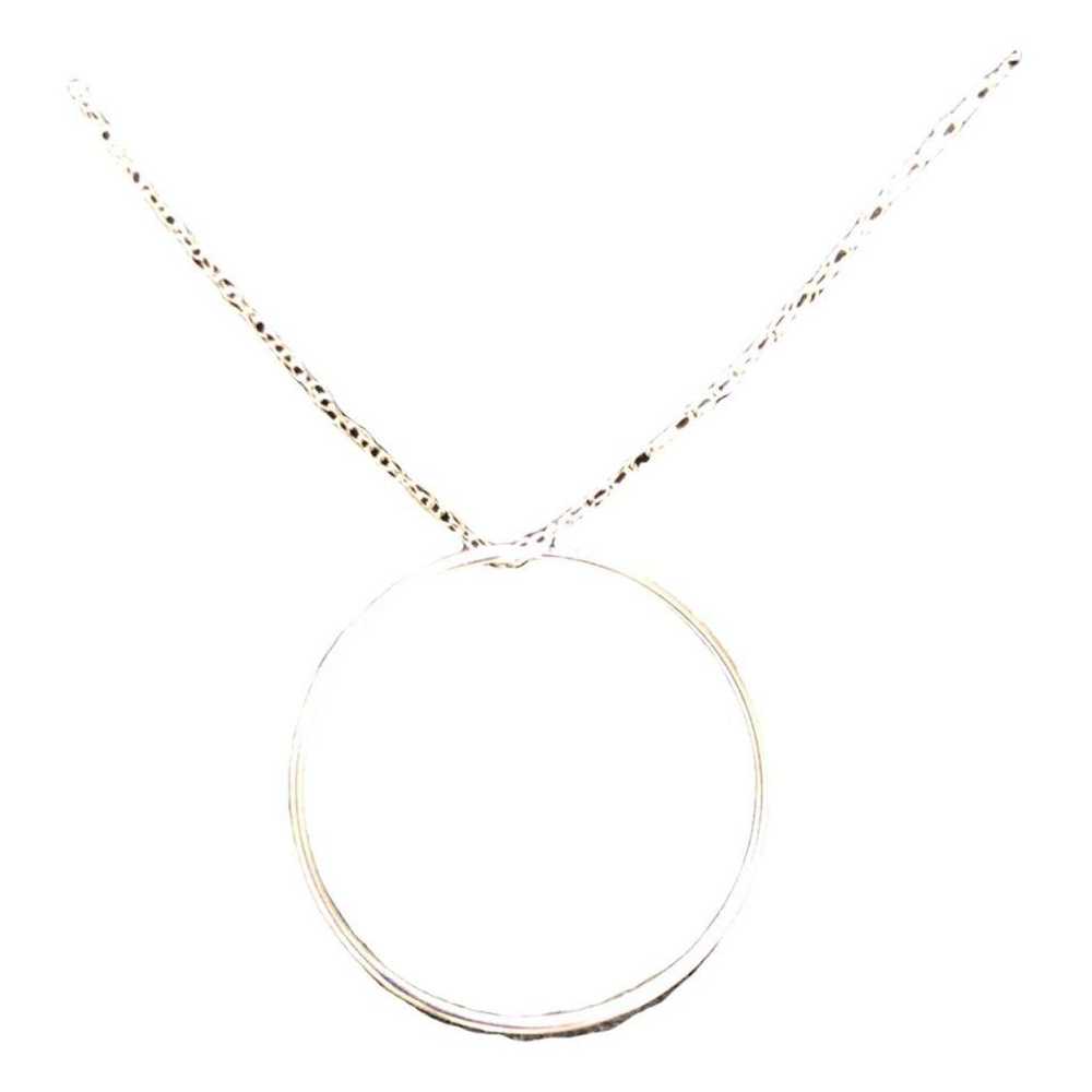 Ginette Ny Circle white gold necklace - image 1