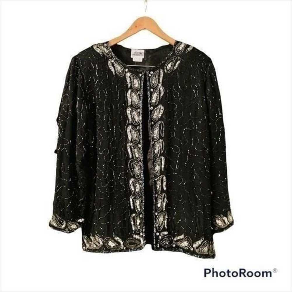 Vintage Sequined Jacket Blouse - image 2