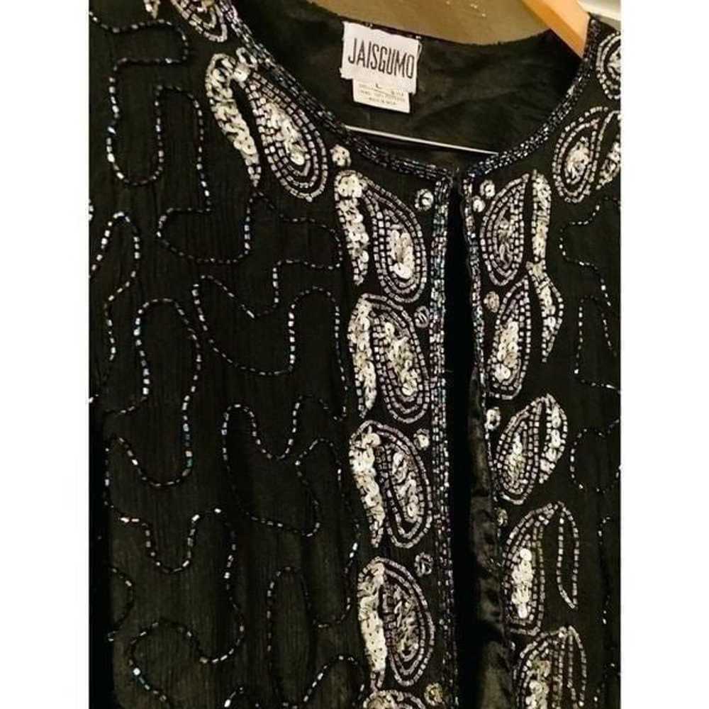 Vintage Sequined Jacket Blouse - image 5