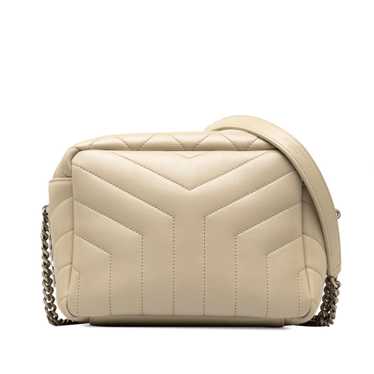 Beige Saint Laurent Small Calfskin Loulou Crossbo… - image 1