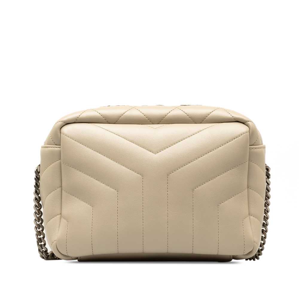 Beige Saint Laurent Small Calfskin Loulou Crossbo… - image 3