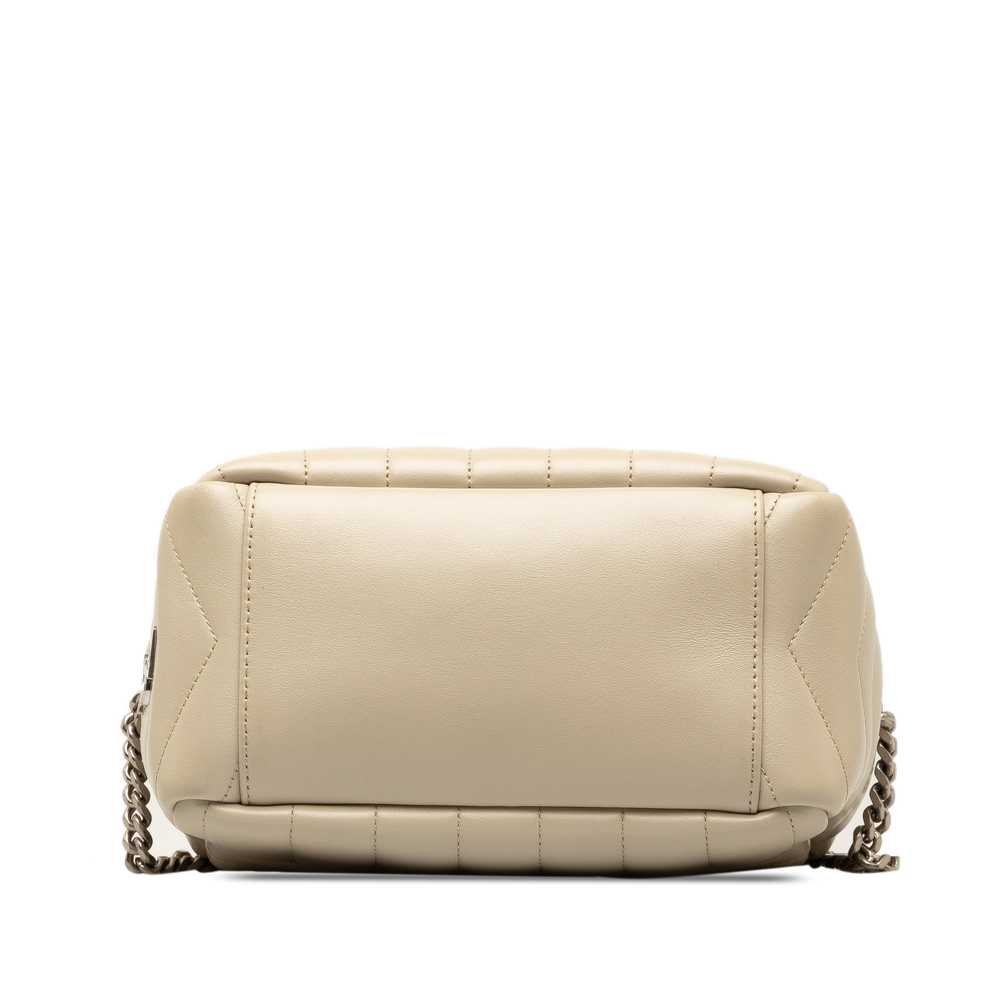 Beige Saint Laurent Small Calfskin Loulou Crossbo… - image 4