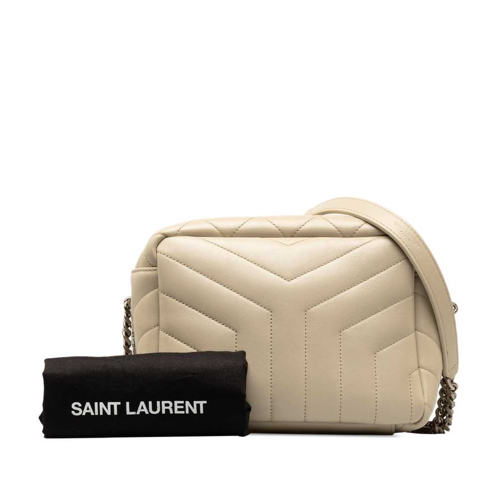 Beige Saint Laurent Small Calfskin Loulou Crossbo… - image 6