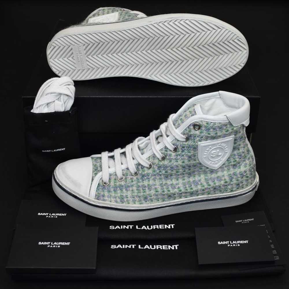 Saint Laurent Malibu tweed trainers - image 7