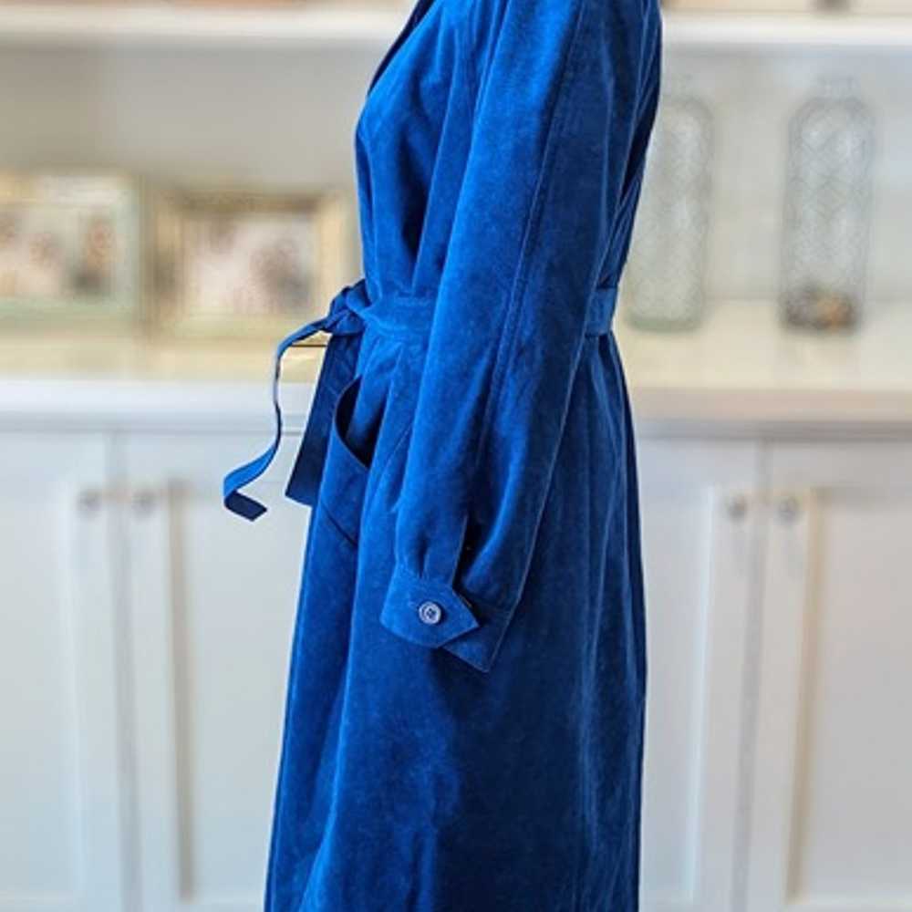 Vintage Womens Count Romi Ultra Suede Cobalt BLUE… - image 3