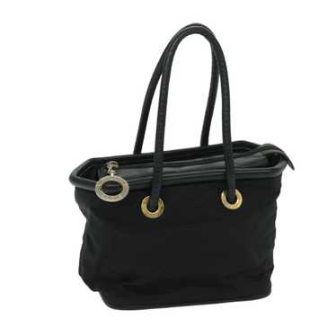 CELINE Hand Bag Nylon Black Auth bs12635 - image 1