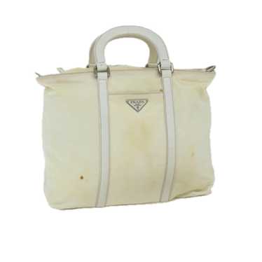 PRADA Hand Bag Nylon 2way White Auth 65956 - image 1