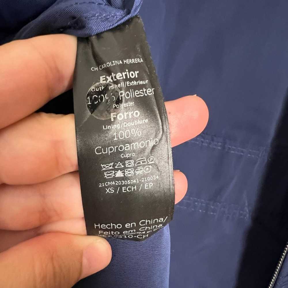 Carolina Herrera Blue Jacket Size XS - image 12
