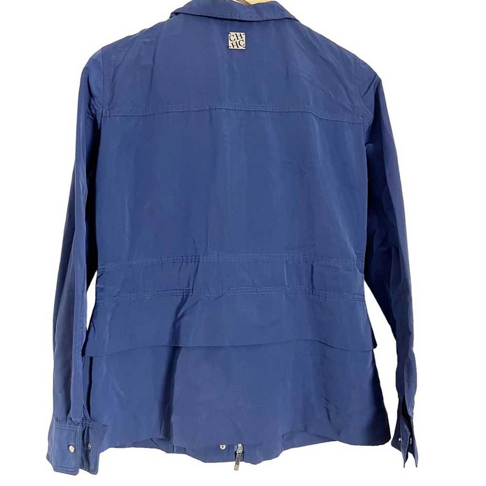 Carolina Herrera Blue Jacket Size XS - image 5