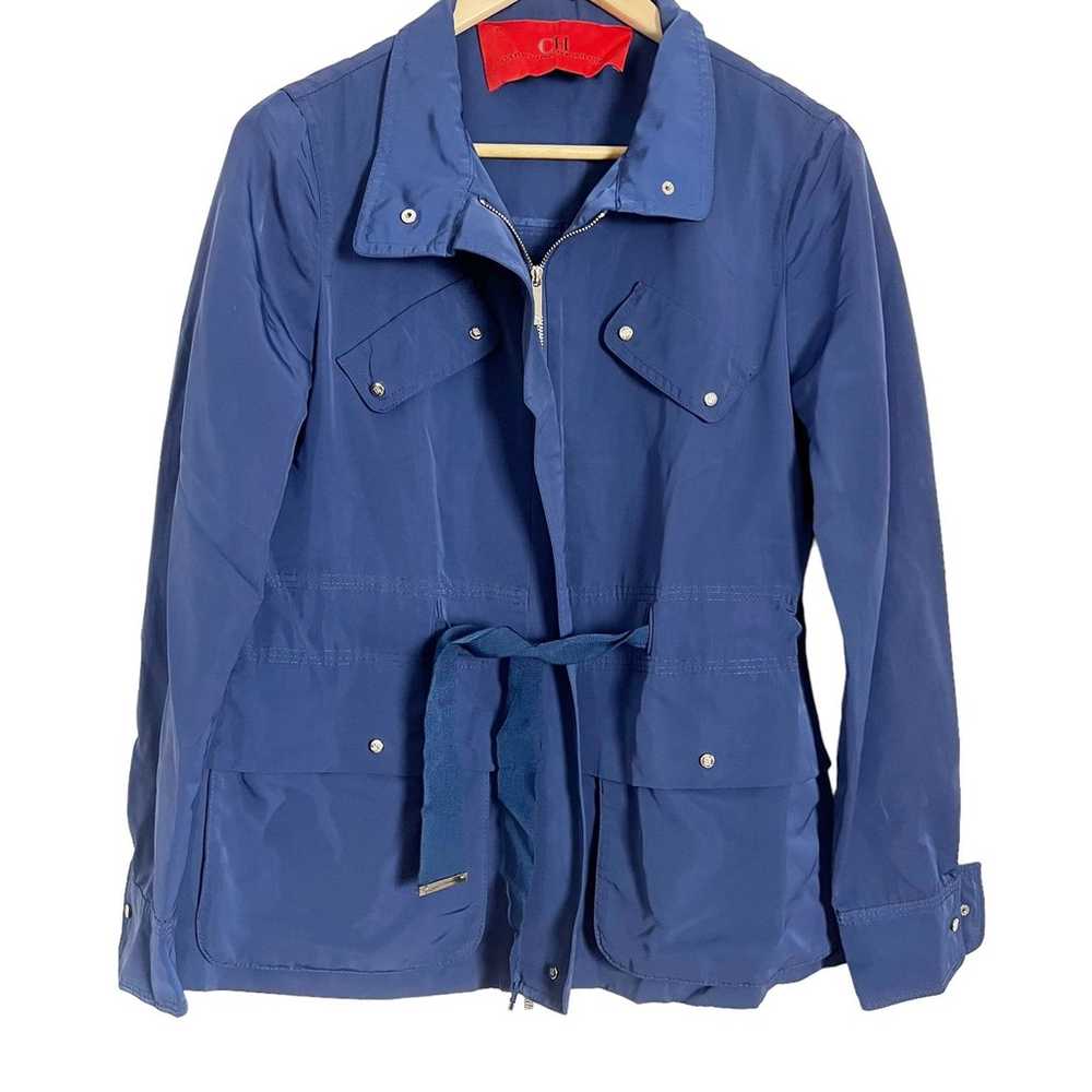 Carolina Herrera Blue Jacket Size XS - image 6