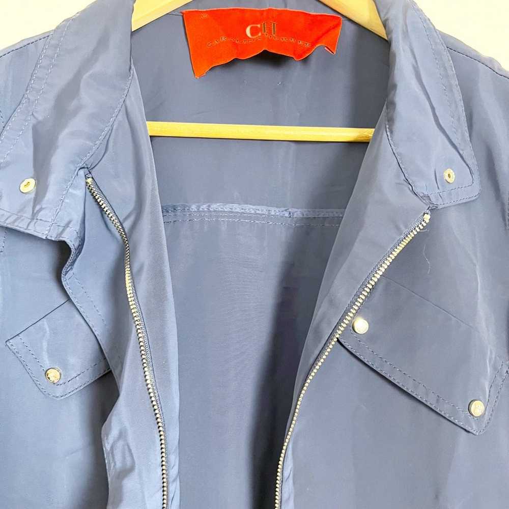 Carolina Herrera Blue Jacket Size XS - image 7