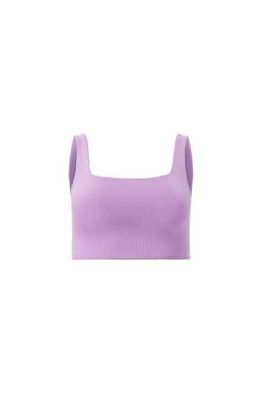 Girlfriend Collective Violet RIB Tommy Cropped Bra - image 1