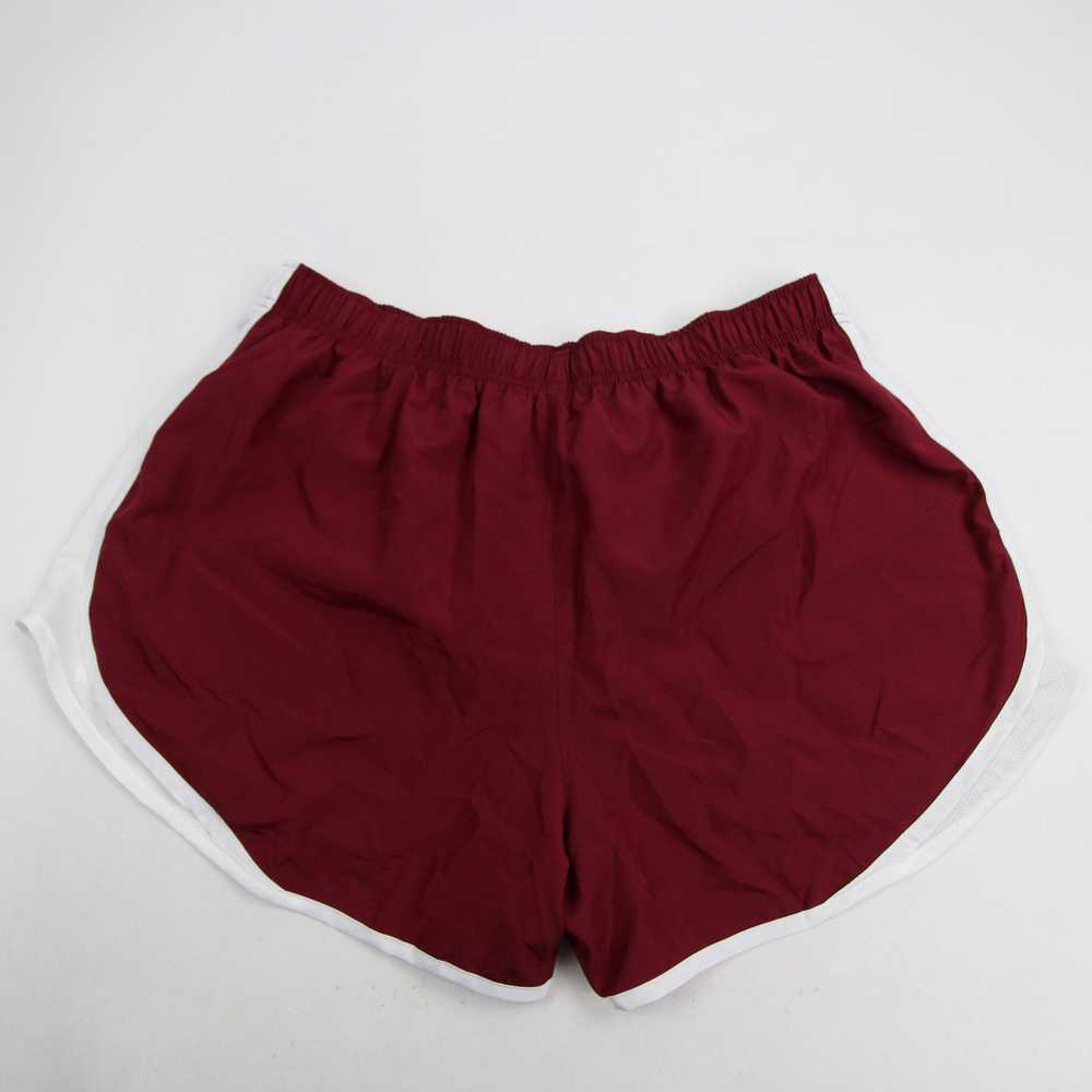 Nike Dri-Fit Athletic Shorts Women's Maroon/White… - image 2