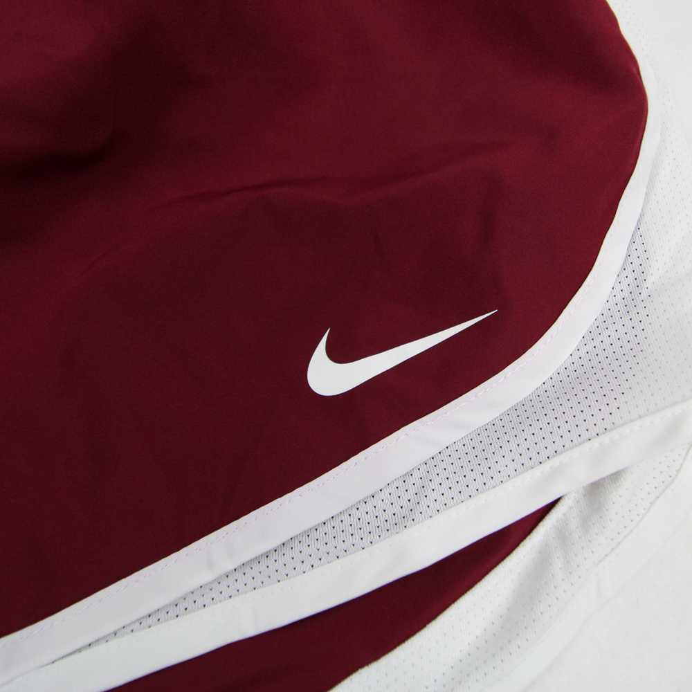 Nike Dri-Fit Athletic Shorts Women's Maroon/White… - image 4