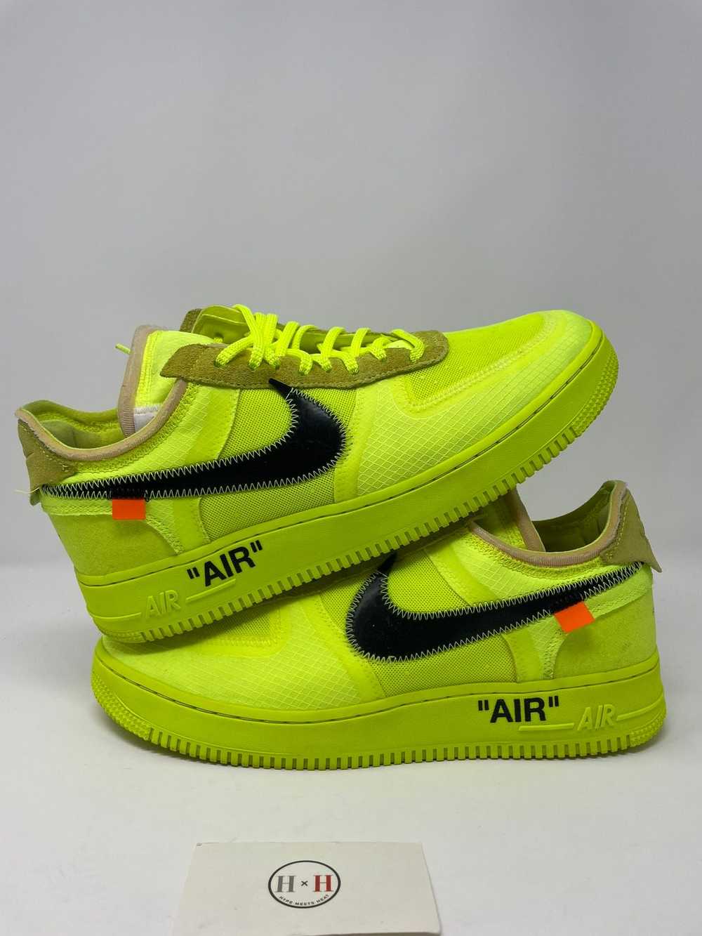 Nike × Off-White Air Force 1 Low Off White Volt - image 2
