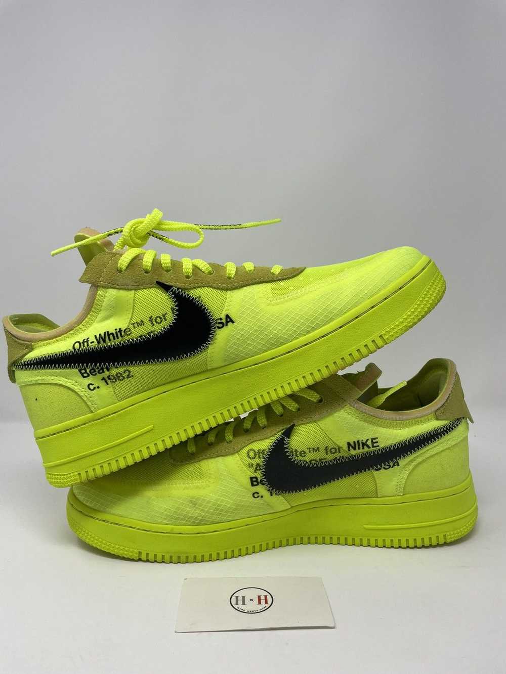 Nike × Off-White Air Force 1 Low Off White Volt - image 3