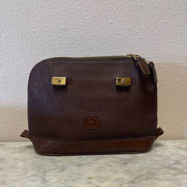Vintage Dooney and Bourke Brown Dome Classic Satch