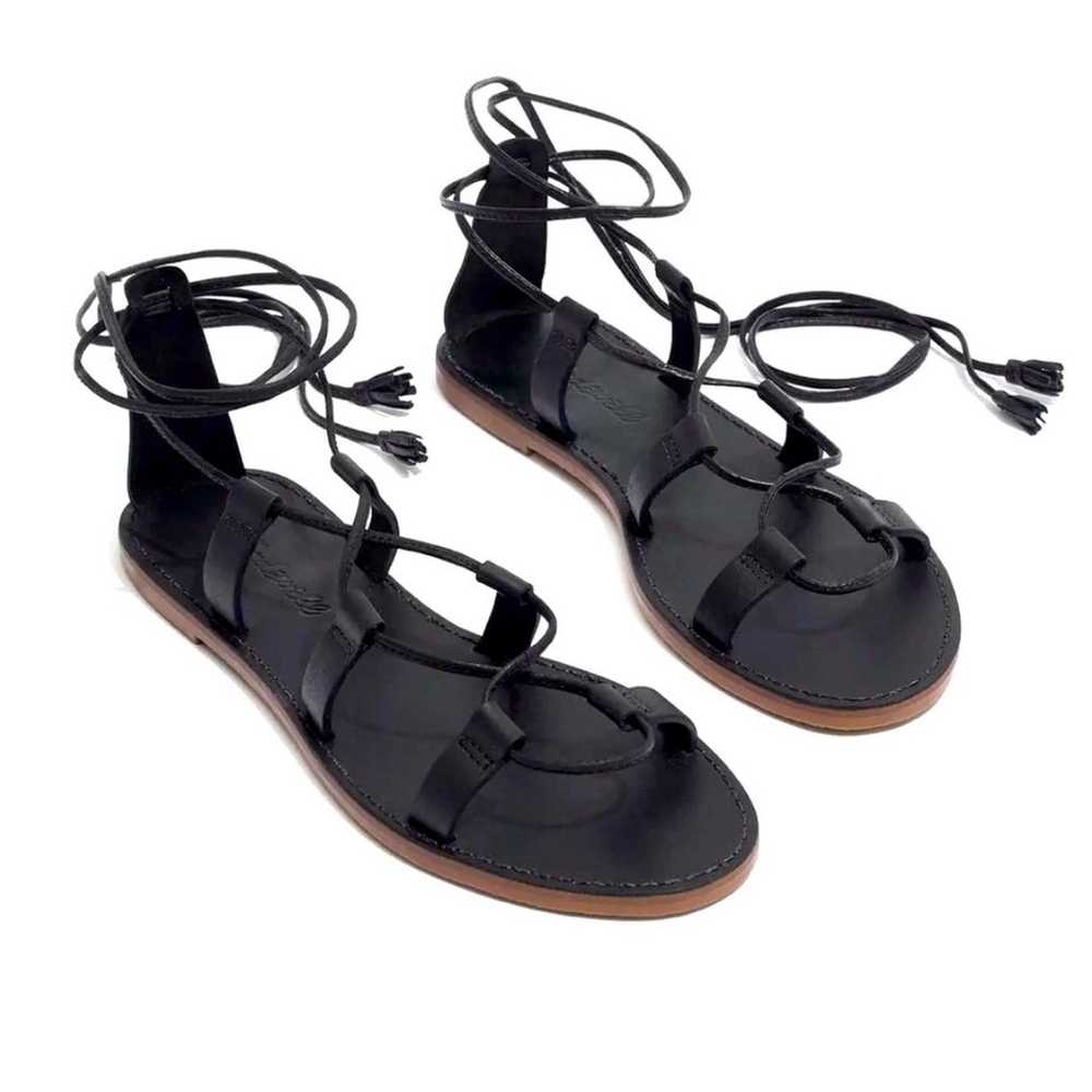 Madewell Sandals Black Leather Size 7.5 - image 3