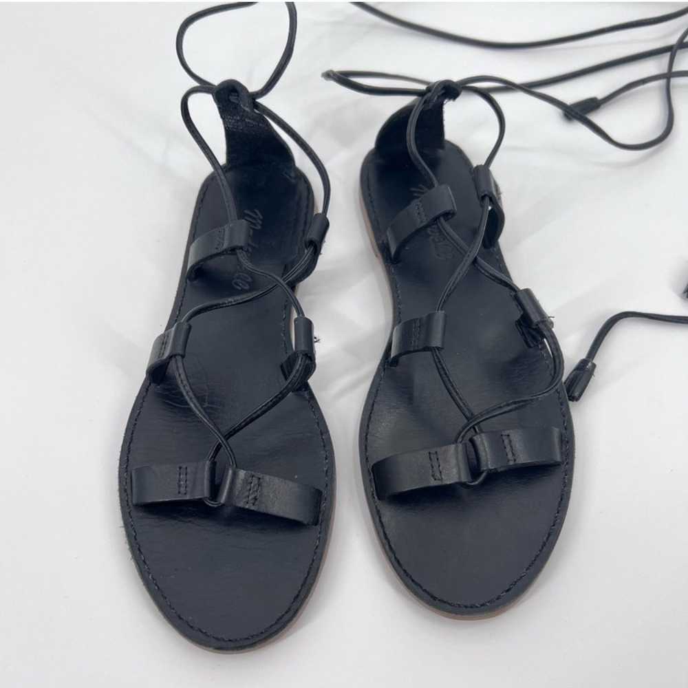 Madewell Sandals Black Leather Size 7.5 - image 5