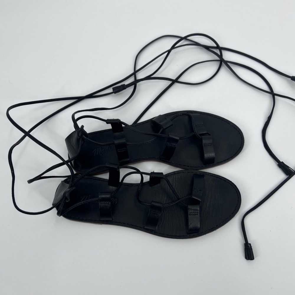 Madewell Sandals Black Leather Size 7.5 - image 7