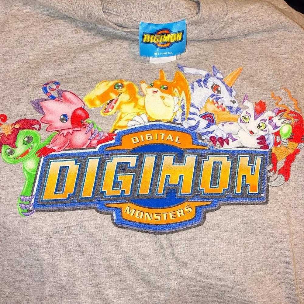 Nintendo × Vintage 1999 DIGIMON t-shirt Anime Car… - image 1