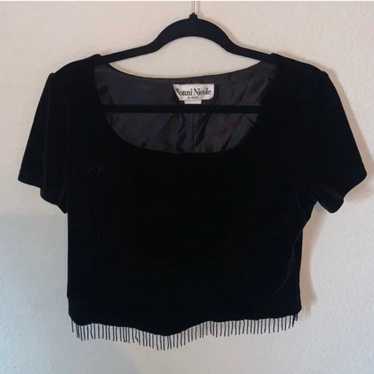 Ronni Nicole by Ouida Beaded Top Vintage