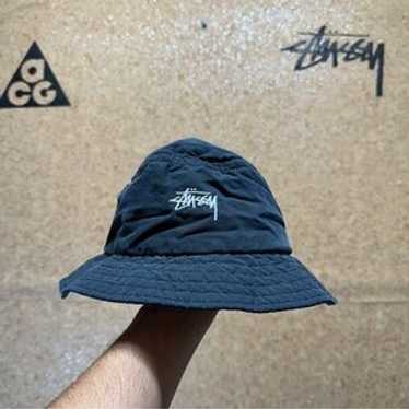 90s old stussy nylon ￼bucket hat black Vintage Stüssy Capz Bucket Hat Black Small/Medium | eBay