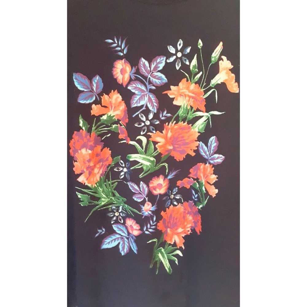 Lightweight Floral Sweatshirt d&co Vintage Rhines… - image 2