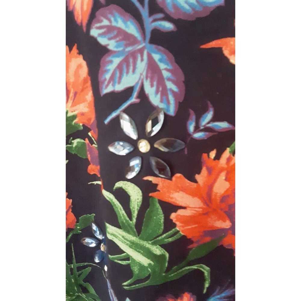 Lightweight Floral Sweatshirt d&co Vintage Rhines… - image 3