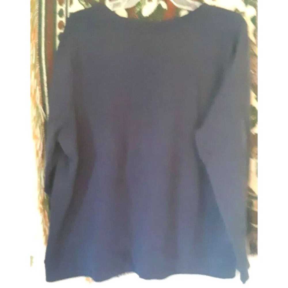 Lightweight Floral Sweatshirt d&co Vintage Rhines… - image 4