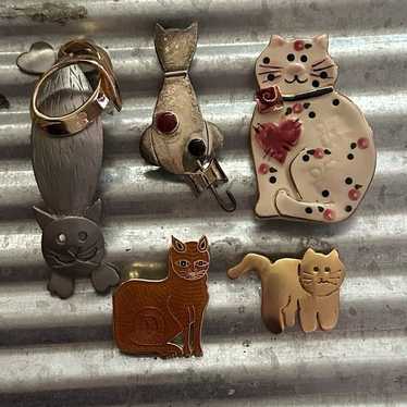 Vintage Cat Brooch/Pin Bundle